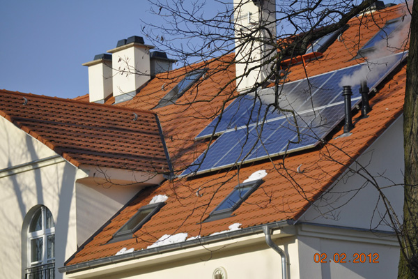 Frederickenhof Gutshaus Dacheindeckung